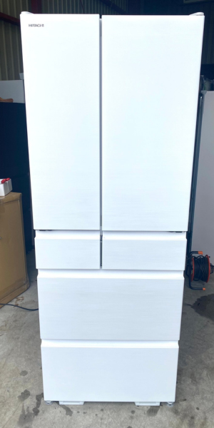 日立 ノンフロン 6ドア冷凍冷蔵庫 R-HW62S(W) 2022年製 617L