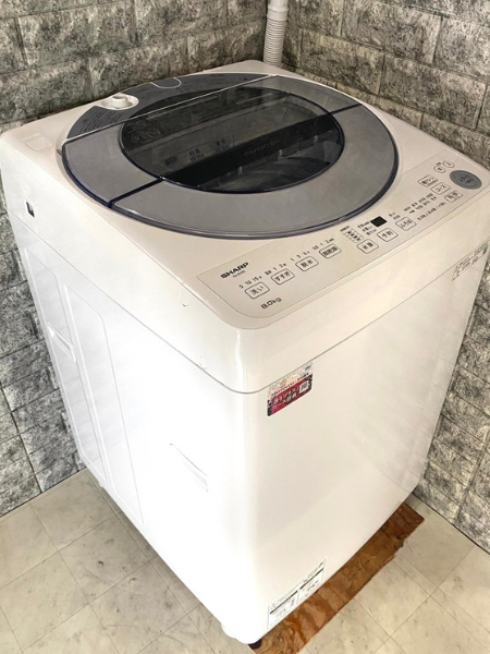 SHARP 全自動電気洗濯機 ES-GV8E-S 2021年製 8.0kg