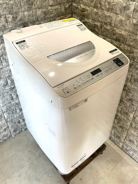 SHARP 電気洗濯乾燥機 ES-TX5E-S 2020年製 5.5kg - 不用な家具・家電の 