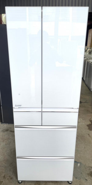 三菱 置けるｽﾏｰﾄ大容量ｼﾘｰｽﾞ クリスタルホワイト 冷凍冷蔵庫 MR-MX50D-W 2018年製 503L 6ドア 観音開きタイプ